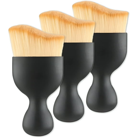 Car Interior Detailing Brush, Auto Interior Soft Hair Removal Brush,Car Brush, Car Cleaning Brush Interior Soft Bristles Detailing Brush Dusting Tool for Car,Home,Office,Computer,Keyboard (3PCS)