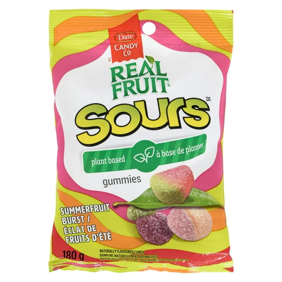 REALFRUIT Sours Éclat De Fruits D'Été, Dare Real Fruit 180g