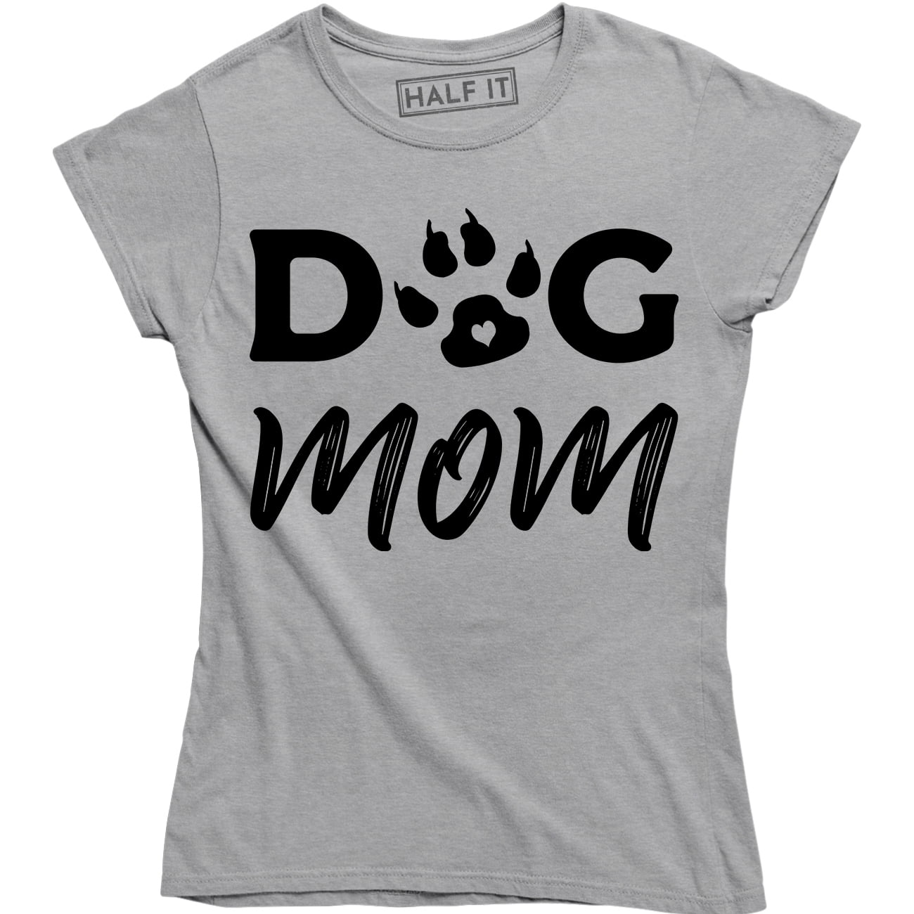 Dog Mom With Pet Footstep For Dog Lovers Women's Gift TShirt