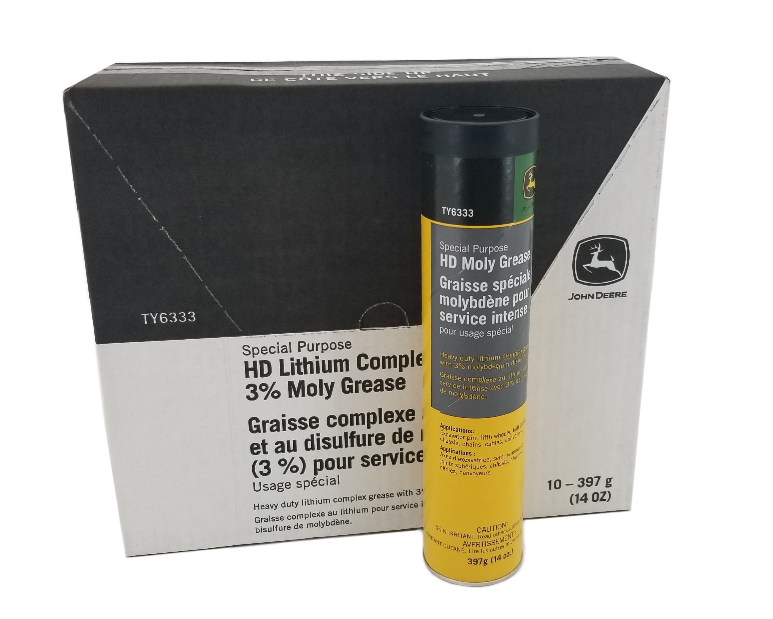 John Deere Original Equipment HD Moly Grease Case (10 Tubes) TY6333