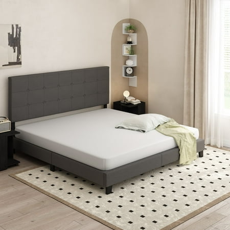 Furinno Tidur Cooling Gel Memory Foam Mattress, 6 Inch, King