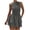 Black, variant on Women's Puff Dress Checkered Sleeveless V-Neck Casual Party Cocktail Knee-Length A-Line Dress, Red M