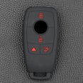 thumbnail image 3 of DON'T TOUCH MY KEY 2Pcs Car Key Fob Chain Case Cover Shell for Mercedes Benz C E S Class GLA GLB C63 AMG, 3 of 8