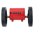 thumbnail image 1 of Rolling Meter Counter, Rubber Wheel Low Noise Rolling Mechanical Length Counter Red Accurate  For Leather, 1 of 8