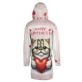 thumbnail image 2 of Happy Valentine's Day Exotic Shorthair Brings Love Heart All Over Print 3D Hooded Duffle Toggle Coat Cat Lover Kitten Owner Gifts - 02028, 2 of 6