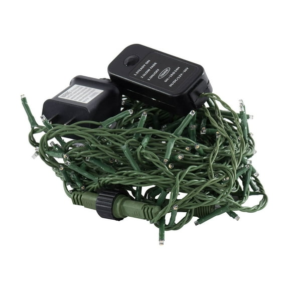Vickerman 144 Warm White LED 2 Function Spider Light Set, 24' Christmas Light Set, Green Wire
