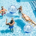 thumbnail image 4 of 6 uds 23,6 pulgadas Jumbo lentejuelas pelota de playa piscina juguetes bolas brillos inflable pelota de playa transparente piscina agua playa juguetes al aire libre, 4 of 5