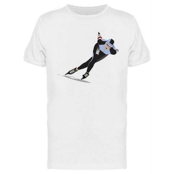 Speed Skating Graphic T-Shirt Men -Image by Shutterstock, Male x-Large