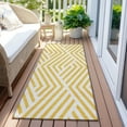 thumbnail image 5 of Addison Rugs Chantille Indoor/Outdoor Transitional Geometric Yellow Washable Runner Rug, 2'3" x 7'6", 5 of 5