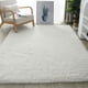 thumbnail image 5 of Alfombra de poliéster Yuarrent 2 uds para dormitorio cabecera sala de estar 40x60cm blanco, 5 of 6
