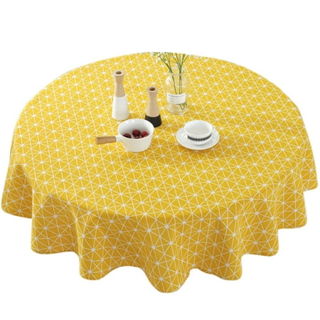 

Celebration Dining Room Round Design Home Hotel Table Cloth Machine Washable