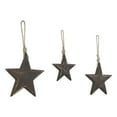 thumbnail image 4 of VHC Brands Dark Wooden Star Ornament Set of 3 - 4/5/6 inch, 4 of 4