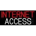 thumbnail image 1 of Internet Access LED Neon Sign 6 x 15 - inches, Clear Edge Cut Acrylic Backing, with Dimmer - Bright and Premium built indoor LED Neon Sign for Computer & Electronics store decor., 1 of 7