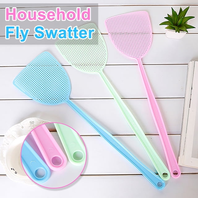 Just Released, Hot Pick, PENDANEMSK Fly Swatter Control 3Pcs Manual Plastic,Long Handle | Plastic, A, Akmoler|Plastic,A,PENDANEM