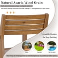 thumbnail image 3 of Jopath 5-Piece Patio Dining Set with 4 Acacia Wood Chairs,47.2" Round Dining Table with Slatted Design for Patios, Gardens, Poolsides and Lawn Areas & Indoor Natural, 3 of 9