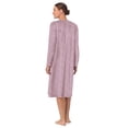 thumbnail image 5 of Aria Women’s Long Sleeve Strech Velour 44" Sleepwear Gown with Braided Trim, Sizes XS-5X, 5 of 7