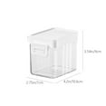 thumbnail image 3 of Yonrjhukm Push-Button Airtight Food Storage Container, Plastic Dry Food Dispenser Jar, Grain Storage Canister, Transparent Sealable Storage Tank for Home Kitchen Use, 3 of 9