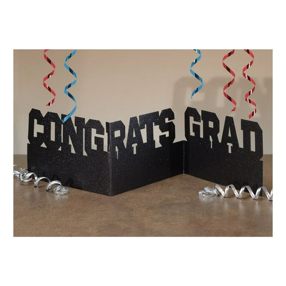 Creative Converting Congrats Grad Accordion Glitter Centerpiece