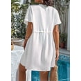 thumbnail image 2 of Women'S Swimsuit Cover Ups Button Down Bathing Suit Coverups Bikini Beach Dress for Swimwear White S, 2 of 4