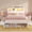White-Full, variant on Twin Size Platform Bed Frame with 2-Tier Headboard, 6 Storage Drawers,2 Footboard Cubbies,LED Lights Metal Storage Bedframe with Charging Station,No Box Spring Neded, NO NOISE,Space-SavingBlack
