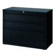 thumbnail image 2 of Hirsh 36 inch Wide 3 Drawer Box-Box-File Metal Lateral File Cabinet for Home and Office, Holds Letter, Legal and A4 Hanging Folders, Black, 2 of 3