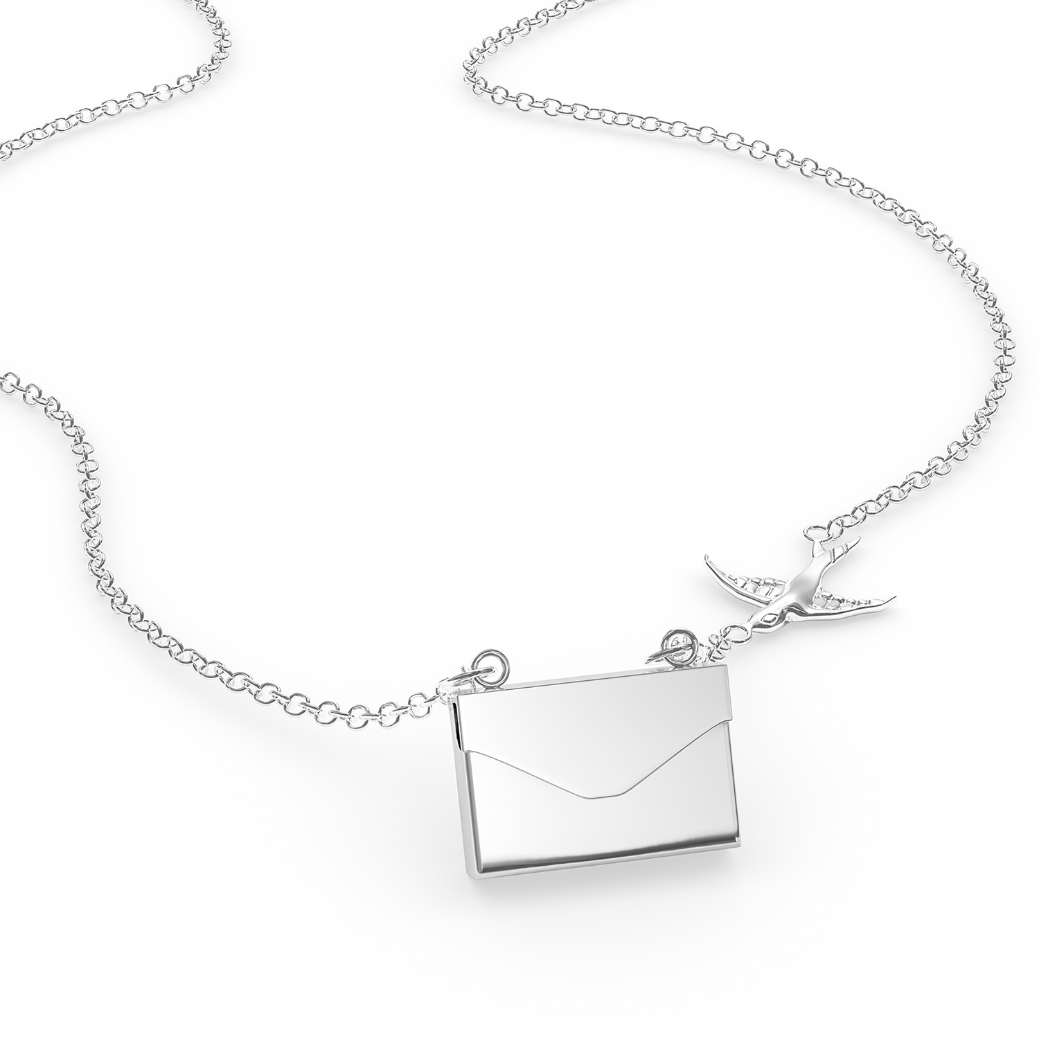 Locket Necklace Leo Star Constellation Zodiac Sign in a silver Envelope Neonblond - image 3 of 5