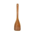 thumbnail image 2 of Wooden Kitchen Utensils Spoons Non Stick Spatula Cooking Utensils Wood Spatula Paddle Slotted Spatula Angled Turner Spatula Serving Cooking Spoon F, 2 of 3