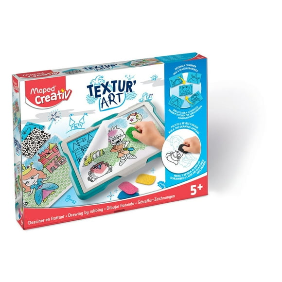 Textur’Art - Table a dessin - Theme châteaux, princes et princesses.
