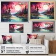 thumbnail image 3 of Designart "Watercolor Scenery Of Aurora Borealis V" Aurora Borealis Picture Framed Canvas Prints, 3 of 5