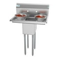 thumbnail image 1 of Pemberly Row 10x14x10 NSF Stainless Steel Kitchen Prep/Utility Sink in Silver, 1 of 6