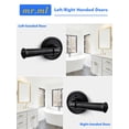 thumbnail image 2 of ACEEOCK Black Privacy Door Handle, Bedroom Bathroom Interior Door Lever, Aluminium Alloy Handle Lever, 1 Pack, 2 of 8