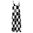 thumbnail image 5 of Chess Sleeveless Dress Women's summer long dress women's evening dresses beach dresses luxury dresses, 5 of 6