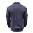 thumbnail image 6 of Aimik Polo Shirts for Men Long Sleeve Textured Button Down Pocket Casual Solid Shirts Fall Winter Moisture Wicking Lightweight Golf Tops,Blue,XL, 6 of 6