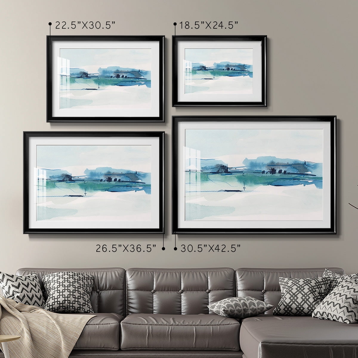 Ultramarine Vista II Premium Framed Print - Ready to Hang
