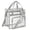 Silver, variant on Multi Compartment Clear Stadium Tote Bag See Through Transparent Material Portable Gym Lunch Handbag Lightweight For Sports Game Office Daily Commute Carry