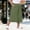 Army Green plus size capri pants with pockets a1, variant on Women Plus Size Wide Leg Elastic Waist Skirt Shorts with Pockets Casual Loose Capri Pants for Summer Workout Beach Lounge Lounge Travel Shorts, Wine 3XL