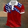 thumbnail image 2 of Leey-World Mens Fourth Of July Shirt 250th Anniversary Shirt Vintage American Flag Independence Day 250 Anniversary Shirt(Brick Red,L), 2 of 4