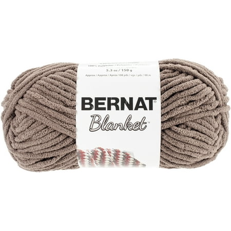 Bernat Taupe Blanket Yarn, 108 Yd.