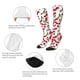 thumbnail image 3 of Fotbe Cherry Calcetas Divertidas Estampadas para Hombre y Mujer, Calcetas de Algodón hasta la Rodilla para Caminar, Correr, Enfermería y Embarazo, 3 of 6