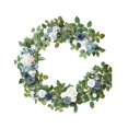 thumbnail image 2 of Enredadera de Flor de Rosa Artificial Gloria Guirnalda de Flores Artificiales 5,9 Pies para Decoración de Boda Centro de Mesa Gris Azul, 2 of 9