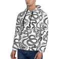 thumbnail image 3 of Naloa Hand Drawn Snake Men's Casual Hooded Collar Drawstring Hoodies Pullover Sweatshirts Casual Long Sleeve Shirts-3X-Large, 3 of 7
