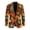 Autumn Maple Leaf, variant on Multiple Pockets Men's One-Button Twill Blazer, Sunflower Fall Bounty Polyester One Button Men's Blazer Casual Sport Coats Suit Jacket for Work Wear Business