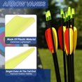 thumbnail image 3 of Arrows Vanes, 36 Pack 2.5 Inch Arrow Fletching Archery Arrow Feather Shield Fletch for DIY Target Shooting, White Yellow, 3 of 5
