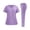 Light Purple, variant on longantii Scrubs for Women Set Stretch V-Neck Top & Jogger Pants with Drawstring Medical Nursing Uniforms Set with Pockets Royal Blue M