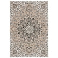 thumbnail image 4 of SAFAVIEH Sunrise Ray Floral Reversible Indoor/Outdoor Area Rug, Grey/Beige Black, 4' x 5'7", 4 of 9