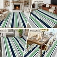 thumbnail image 6 of Area Rug 60×96in, Modern Minimalist Stripe Floor Carpet Living Room Rug, Abstract Navy Blue Green Grey Line Non-Slip Welcome Mat Indoor Rugs for Bedroom Dining Room, 6 of 9
