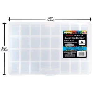 The Beadery Large Bead Keeper Box, 32 Compartments