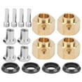 thumbnail image 4 of 4pcs Brass Combiner, Fine Workmanship Wheel Hub Hex Adapter, RC Accessories For RC Car T-RX4 TRX6 1/10 RC Car 1/10 RC Car Brass, 4 of 8
