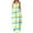 Green, variant on Ichuanyi Woman Dress, Summer Women Fashion Sling Mid-waist V-neck Sleeveless Stripe Floral Printing Slim Beach Long Dress