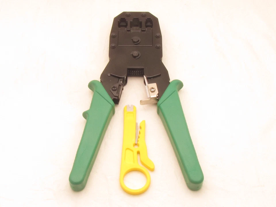 CRESTIN- Rj45 Rj11 Network Crimping Tool Kit Cable Crimp Crimper Lan Wire Stripper Cutter